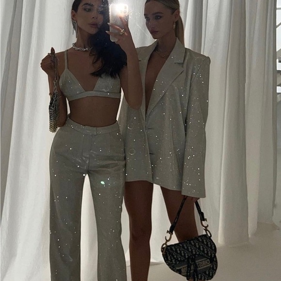 NWT — SLA The Label Gold Santorini Trousers in XS - Picture 2 of 6